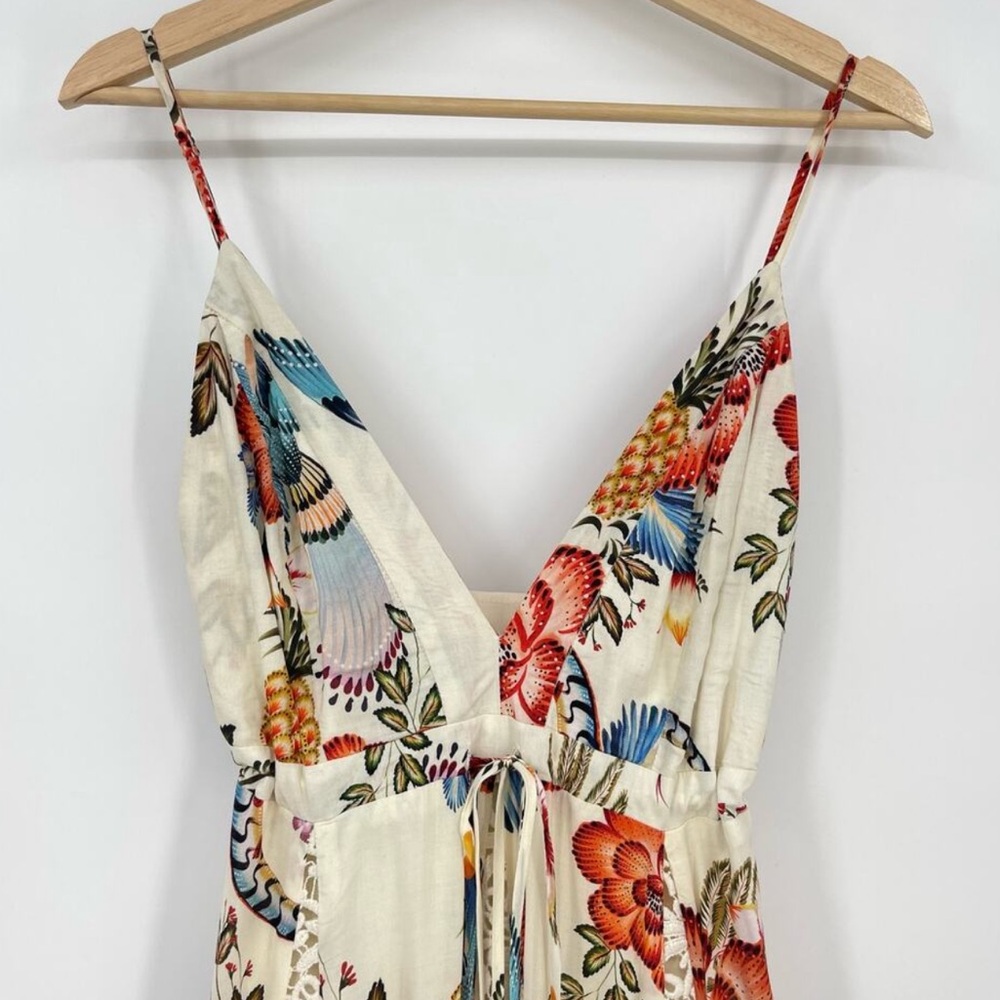 Farm Rio Floral Lace Trim Dress - Picture 5 of 12